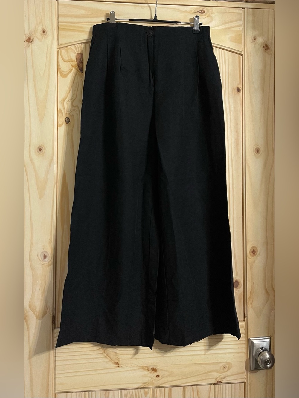 H&M Linen-Blend Wide Leg Pants